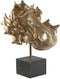 Decoratieve figuren Home ESPRIT Zwart Gouden Nijlpaard 33 x 21,5 x 45 cm