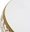 vidaXL - Opzetwasbak - ovaal - 59x40x15 - cm - keramiek - wit - en - goud