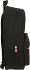 Schoolrugzak Kappa Black and pink Zwart (30 x 46 x 14 cm)