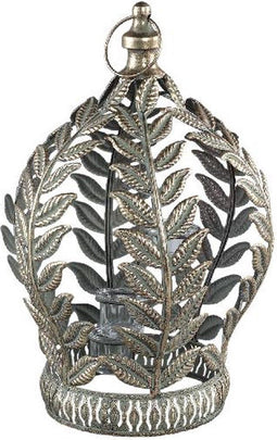 PTMD Kanji Lantaarn Theelicht - H45 x Ø30 cm - Ijzer - Goud