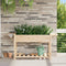 vidaXL - Tuinbak - met - Planken - 155x59x76 - cm - Massief - Grenenhout