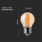 V-TAC VT-1957-N 10 Set E27 LED Lampen - Amber - Golf - IP20 - 4W - 350 Lumen - 2200K