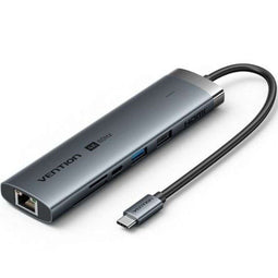 Vention TGUHB - Dockstation - RJ45 USB x 2 HDMI x 1 USB-C x 1 - Grijs
