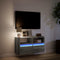 vidaXL - Tv-wandmeubel - met - LED - 80x31x45 - cm - grijs - sonoma - eikenkleurig