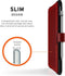 UAG Metropolis iPad 10.2 inch 2019-2020 Bookcase Tablethoes - Magma Red