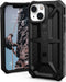 UAG - Monarch backcover hoes - Geschikt voor iPhone 13 Mini - Carbon Zwart + Lunso Tempered Glass