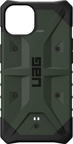 UAG - Pathfinder backcover hoes - Geschikt voor iPhone 13 - Groen + Lunso Tempered Glass