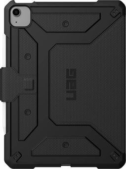 UAG Tablet Hoes Geschikt voor iPad Air 11 inch (2024) M2 / iPad Air 5 (2022) / iPad Pro 11 (2020) / iPad Pro 11 (2018) / iPad Air 4 (2020) - UAG Metropolis Bookcase tablet - Zwart /Zwart