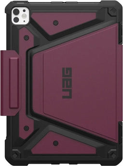 UAG Tablet Hoes Geschikt voor iPad Pro 13 (2024) M4 - UAG Metropolis SE Bookcase - Donkerrood /Bordeaux