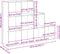 vidaXL - Kamerscherm - / - boekenkast - 137,5x29x103,5 - cm - hout - sonoma - eiken