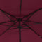 vidaXL - Vierkante - Tuinparasol - 295x245 - cm - Bordeaux - Rood