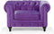CHESTERFIELD - Woonkamerset - Paars - Fluweel