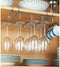 Excellent Houseware Wijnrek - 12 glazen - Zilverkleurig metaal 34x25x9cm