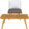 vidaXL - Tuintafel - 90x55x35 - cm - massief - acaciahout