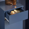 SoBuy BZR114-B - Badkamerkast - 1 lade 1 uitneembare wasmand - Blauw