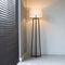 Atmooz - Vloerlamp Potsdam - Woonkamer - Staande Lamp - Stalamp - Staanlamp Industrieel - Zwart - Met Witte Kap - Metaal - Hoogte 168cm