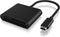 Icy Box IB-CR301-C3 - Geheugenkaartlezer - USB 3.2 Gen 1 Type-C - Zwart
