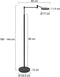 Steinhauer Soleil - vloerlamp - dimfunctie - zwart - aluminium - LED - 3515ZW