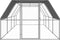 vidaXL - Kippenhok - 3x8x2 - m - gegalvaniseerd - staal