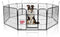 MaxxPet Puppyren - Hondenren - 8 kennelpanelen - Staal - Ø 210 cm