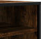 vidaXL - Schoenenbank - 84x40x53,5 - cm - bewerkt - hout - en - metaal - gerookt - eiken