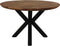 Tafel Fishbone Rond- 100x100x76 - Naturel - Eiken