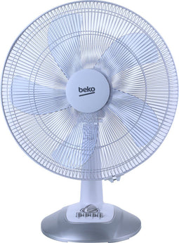 Beko EFT6100W - Tafelventilator - 3 standen met timer - Wit/Grijs