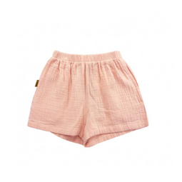 Shorts pink muslin - maat : 110 -116 cm