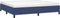 vidaXL - Bedframe - zonder - matras - stof - blauw - 200x200 - cm