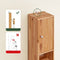 SoBuy BZR34-II-SH - Badkamerkast - Verstelbare Planken en Lade - Houtkleur 20x180x20cm