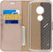 Accezz Wallet Softcase - Geschikt voor Motorola Moto G6 Play / Moto E5 - 3 pashouders - goud