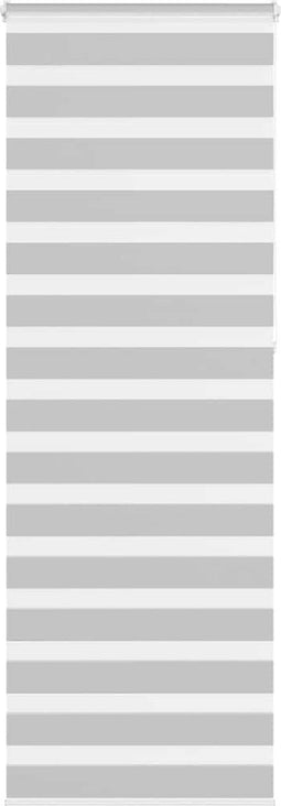 vidaXL - Zebra - rolgordijn - 85x230 - cm - stofbreedte - 80,9 - cm - lichtgrijs