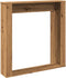 vidaXL - Haardombouw - 100x20x100 - cm - bewerkt - hout - artisanaal - eikenkleurig