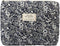 Skycases Travel Essentials - 3-delige Make-up Tas Set - Eco-vriendelijk Katoen - Gewatteerde Gebloemde Organizers - Kleur: Black Flowers