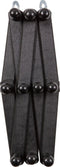 WOOOD Levin Gevouwen Kapstok - Hout - Zwart - 38x15x9