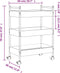 vidaXL - Keukentrolley - 50x30x70 - cm - bewerkt - hout - grijs - sonoma - eikenkleur