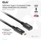 Club 3D CAC-1529 - USB Gen1 Type-C Extensie kabel - 5Gbps 60W (20V/3A) 4K60Hz - Zwart (2m)