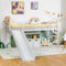 Coast Hoogslaper - Bedframe met Glijbaan en Ladder - Valbeveiliging - Wit - 198 x 96 x 109 cm