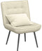 vidaXL - Relaxstoel - 64x74x84 - cm - fluweel - crèmekleurig