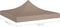 vidaXL - Partytentdak 270 g/m² - 3x3 m UV- en waterbestendig - taupe
