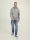 JACK&JONES PREMIUM JPRBLUARCHIE - Heren Sweatshirt met Hoodie en Logoprint - Maat XXL