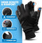 MIVELO VELORIDER - Fietshandschoenen - Wind- en Waterdicht - Touchscreen - Zwart - Maat L