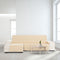 Hoes voor chaise longue met korte armleuning links Eysa AQUA Mosterd 100 x 110 x 240 cm