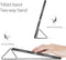 Dux Ducis - Tablet hoes geschikt voor Apple iPad Pro 2021 (12.9 Inch) - Toby Series - Tri-Fold Book Case - Zwart