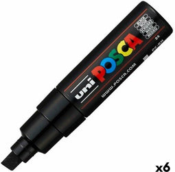 Markeerstiften POSCA PC-8K Zwart 6 Stuks