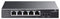 TP-Link TL-SG1005P-PD - Gigabit Switch - 5x 1Gbps RJ45 - 4x PoE+ (802.3at) en 1x PoE++ (802.3bt) - 66W PoE-budget