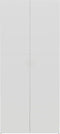 vidaXL - Schoenenkast - 80x35,5x180cm - bewerkt - hout - wit - sonoma - eikenkleurig