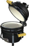 KitchenBrothers Kamado BBQ - 13 Inch Houtskool Barbecue - 27⌀ cm - PFAS-vrij - Deluxe Set - Zwart