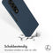 Accezz Liquid Silicone Backcover Samsung Galaxy Z Fold 4 - Schokabsorberend - Donkerblauw