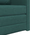 vidaXL - Vloersofa - Bed - 2-in-1 - Donkergroen - 74x77x81 - cm - Stof